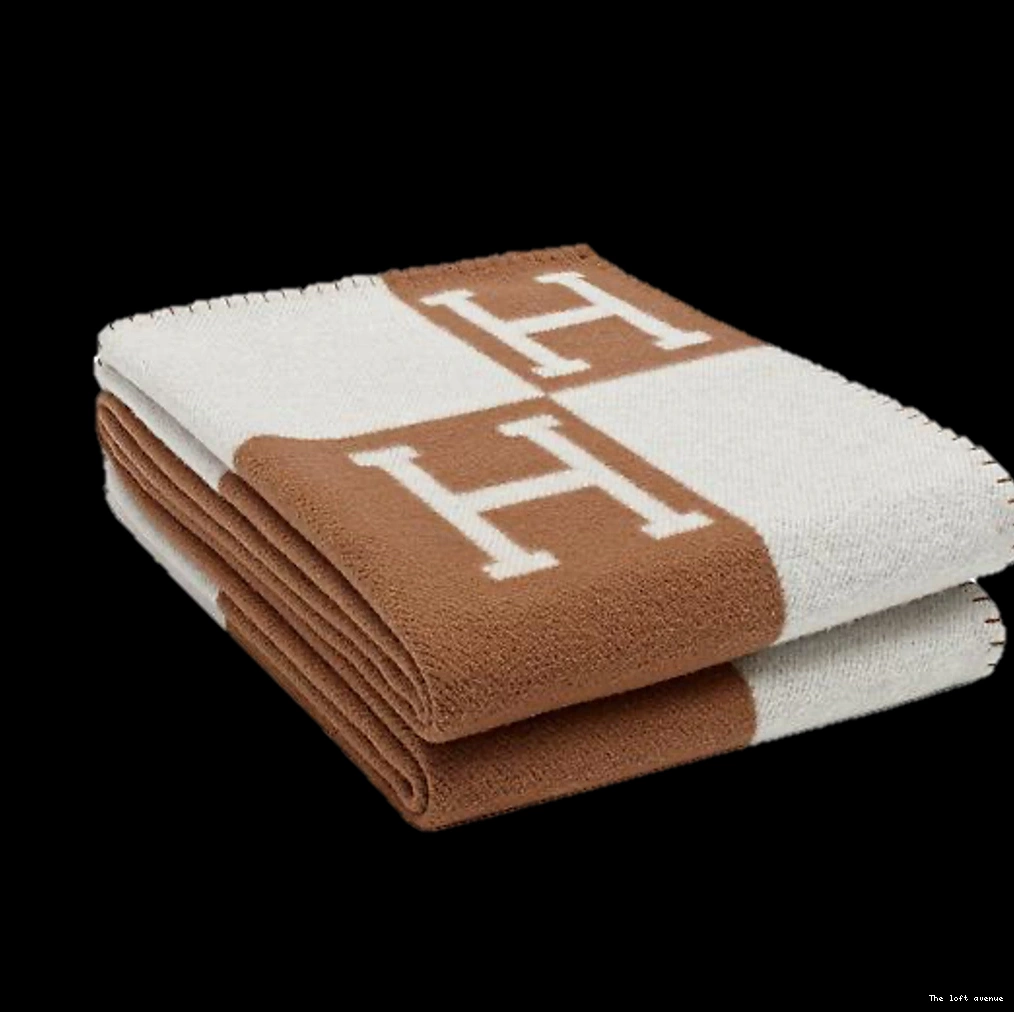 WOOL HERMES THROW CLASSIC BLANKET 0822